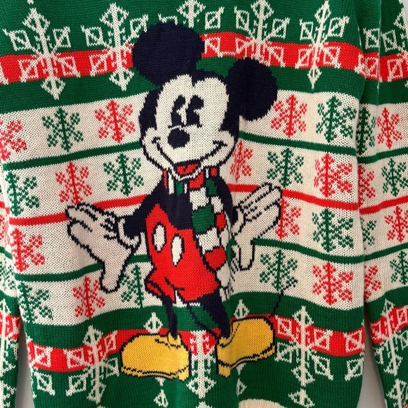 Disney Mickey Mouse Christmas Sweater Size Medium - Picture 2 of 7